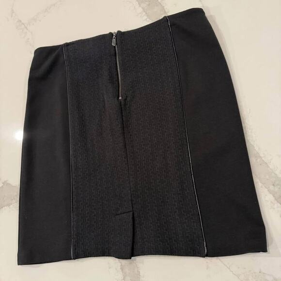 Laundry by Shelli Segal Quilted Texture Pencil Skirt Womens Size 12 Black Career - Picture 6 of 8